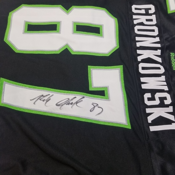 Autographed Rob Gronkowski 87 Jersey Rare Monster Energy New England Patriots XL - Picture 12 of 16